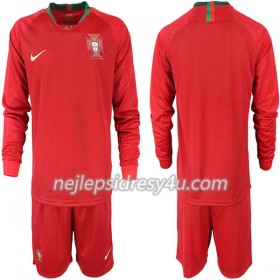 Fotbalový Dres Portugalsko Dětské Domácí MS 2018 Dlouhý Rukáv